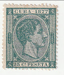 Cuba - "Cuba 1877" 25c 1877(M)