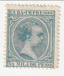 Cuba - "CUBA-IMPRESOS" ½m 1896(M)