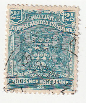 Rhodesia - Arms 2½d 1898-1908