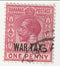 Bahamas - King George V 1d with o/p 1918(M)