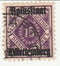 Wurttemberg - Official 15pf with o/p 1919