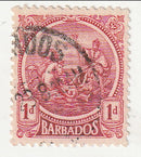 Barbados - Badge of the Colony 1d 1921