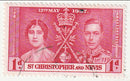 St Christopher & Nevis -  Coronation 1d 1937