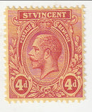 St Vincent -  King George V 4d 1930(M)