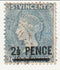 St Vincent -  Queen Victoria 1d with o/p 1889
