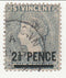 St Vincent -  Queen Victoria 1d with o/p 1890