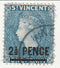 St Vincent -  Queen Victoria 1d with o/p 1893