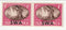 South West Africa - Victory 1d pair 1945(M)