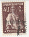 Portugal - Ceres 40c with o/p 1929