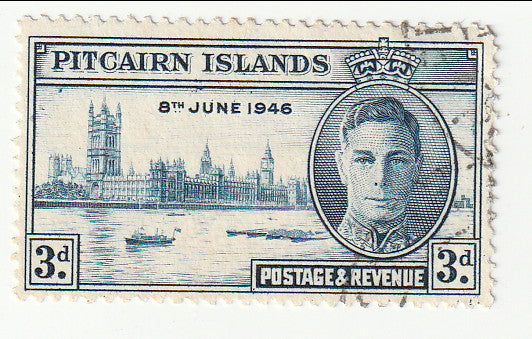 Pitcairn Islands - Victory 3d 1946