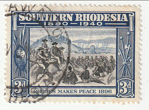 Southern Rhodesia - British South Africa Company's Golden Jubilee 3d 1940