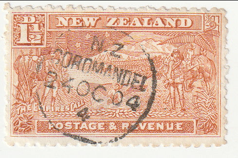 New Zealand - Pictorial 1½d 1900