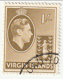 British Virgin Islands - King George VI and Badge of the Colony 1/- 1942