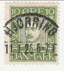 Denmark - 300th Anniversary of Danish Post 10ore 1924