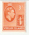 British Virgin Islands - King George VI and Badge of the Colony 3d 1938(M)