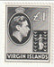 British Virgin Islands - King George VI and Badge of the Colony £1 1947(M)