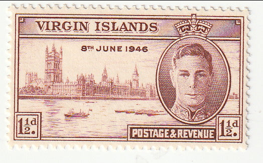British Virgin Islands - Victory 1½d 1946(M)