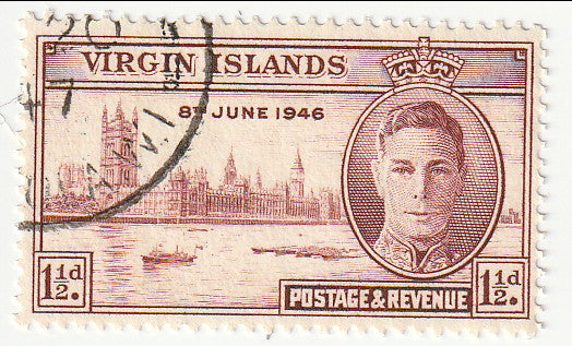 British Virgin Islands - Victory 1½d 1946