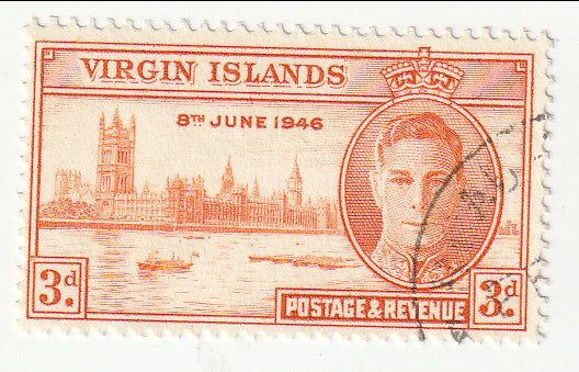 British Virgin Islands - Victory 3d 1946