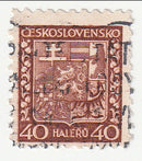 Czechoslovakia - National Arms 40h 1929