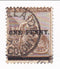 Cape of Good Hope - "Hope" seated 2d with ONE PENNY o/p 1893