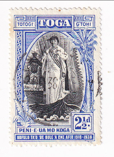 Tonga - 20th Anniversary of Queen Salote's Accession  2½d 1938