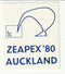 New Zealand - ZEAPEX'80 label(M)