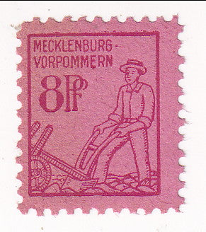 Russian Zone Mecklenburg-Vorpommern - Pictorial 8pf 1945(M)