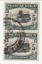 South Africa - Pictorial 5/- pair 1933