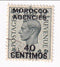 Morocco Agencies - King George VI 4d with 40 CENTIMOS o/p 1937