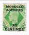 Morocco Agencies - King George VI 7d with 70 CENTIMOS o/p 1937