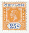 Ceylon - King George V 25c 1912
