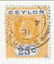Ceylon - King George V 25c 1917