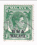 B M A Malaya - King George VI 3c 1947
