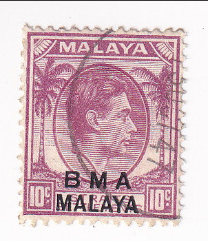 B M A Malaya - King George VI 10c 1945