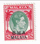 B M A Malaya - King George VI $2 1945(M)