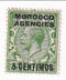 Morocco Agencies - King George V ½d with 5 CENTIMOS o/p 1931(M)