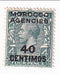 Morocco Agencies - King George V 4d  with 40 CENTIMOS o/p 1917(M)