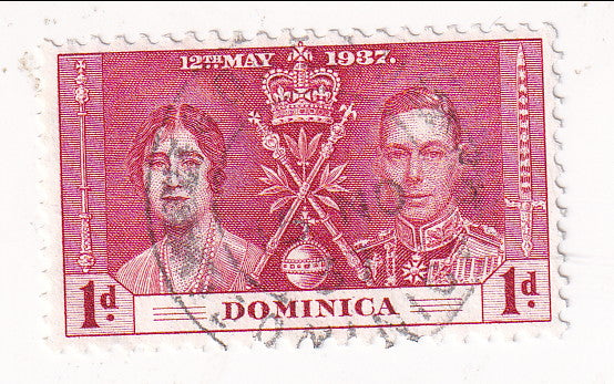 Dominica - Coronation 1d 1937