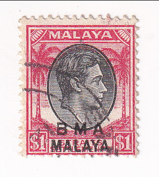 B M A Malaya - King George VI $1 1945