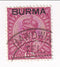 Burma - India King George V 12a with BURMA o/p 1937