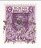 Burma - King George VI 4a with Burmese characters o/p 1947