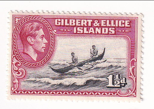 Gilbert and Ellice Islands - Pictorial 1½d 1939(M)