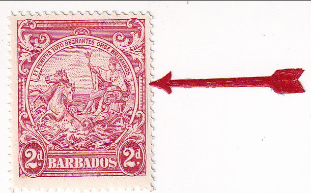 Barbados - Badge of the Colony 2d 1943(M) ERROR