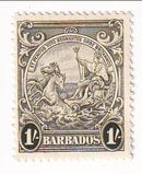 Barbados - Badge of the Colony 1/- 1938(M)