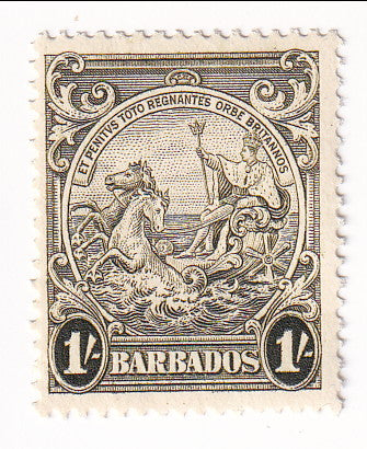 Barbados - Badge of the Colony 1/- 1938(M)