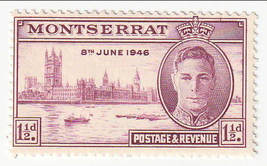 Montserrat - Victory 1½d 1946(M)
