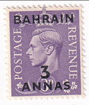 Bahrain - King George VI 3d with BAHRAIN 3 ANNAS o/p 1948(M)