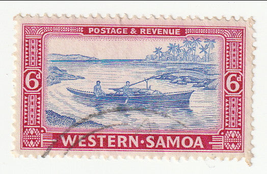 Samoa - Pictorial 6d 1952