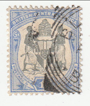 British Central Africa - Arms of the Protectorate 1d 1897
